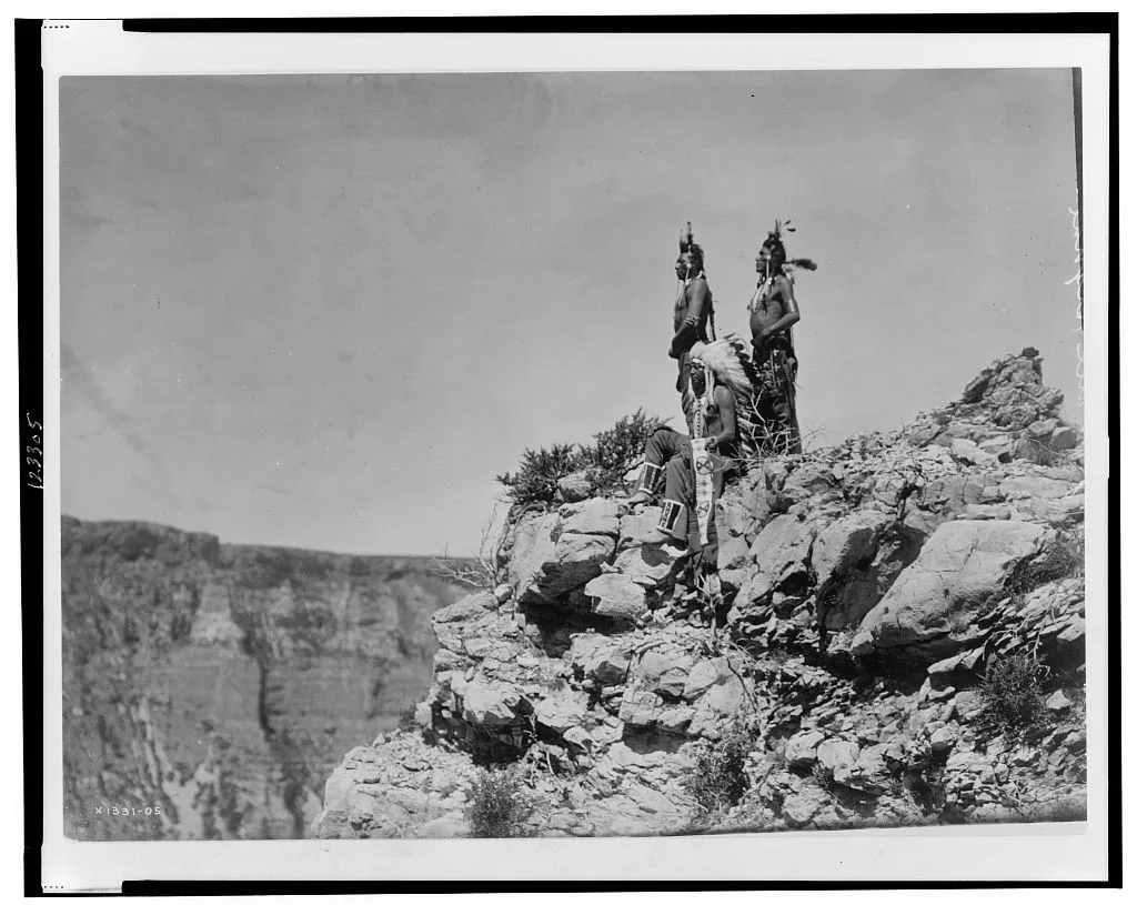 Watching the signal, Montana, 1905