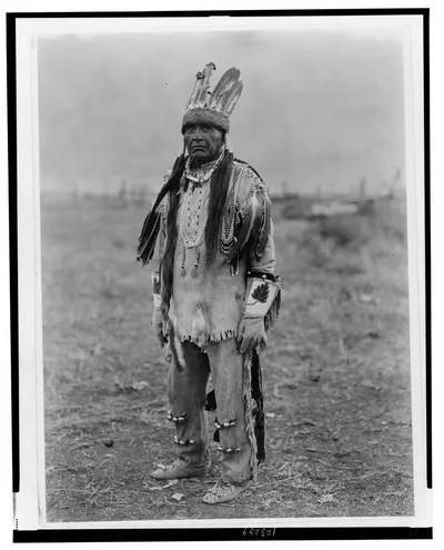 A Klamath in costume, 1923