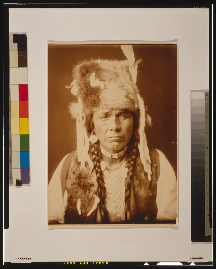 Nez Percé with furcap, 1904