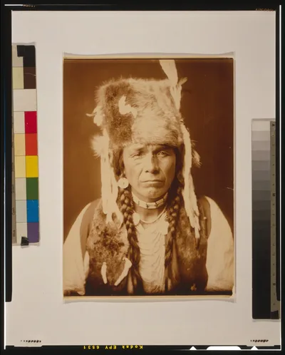 Nez Percé with furcap, 1904