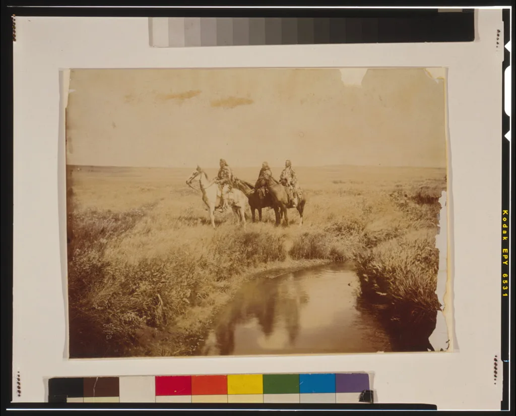The three chiefs--Piegan, 1900