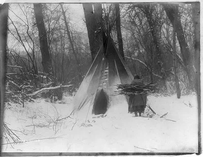 Winter--Apsaroke, Montana, 1908