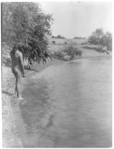 The bather--Mandan, North Dakota, 1908