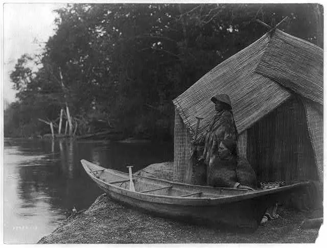 Fishing camp--Skokomish, Washington, Skokomish River, 1913