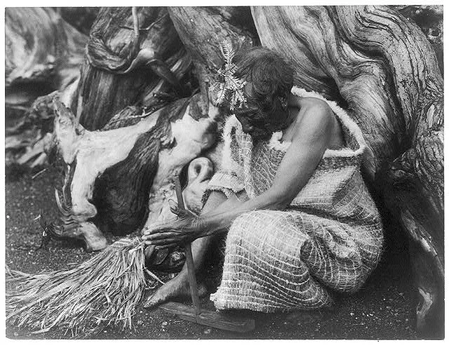 The fire drill--Koskimo, British Columbis, 1914