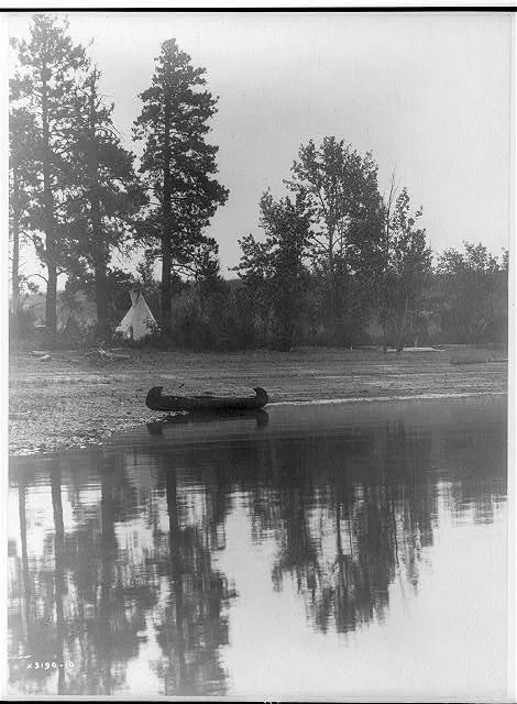 Kutenai camp [Curtis's camp], 1910