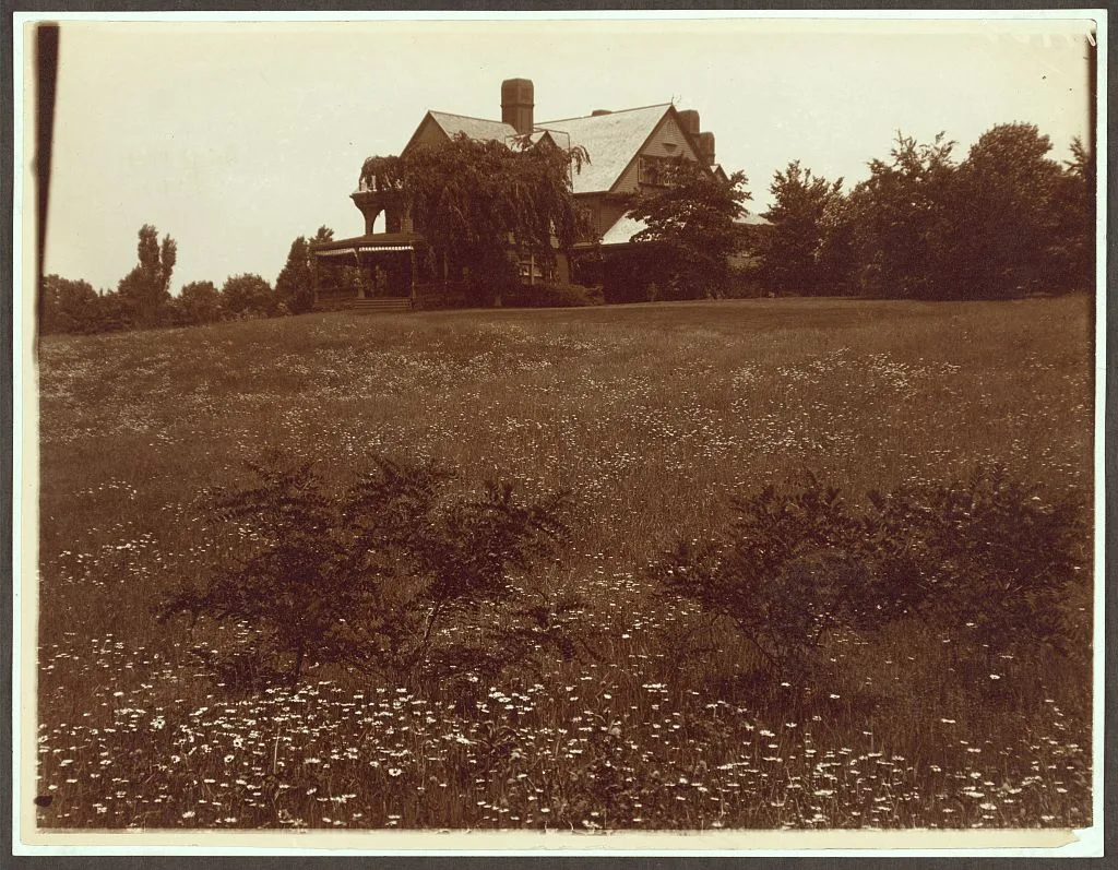 Across the field, Sagamore Hill, Oyster Bay, New York, Sagamore Hill National Historic Site, 1904