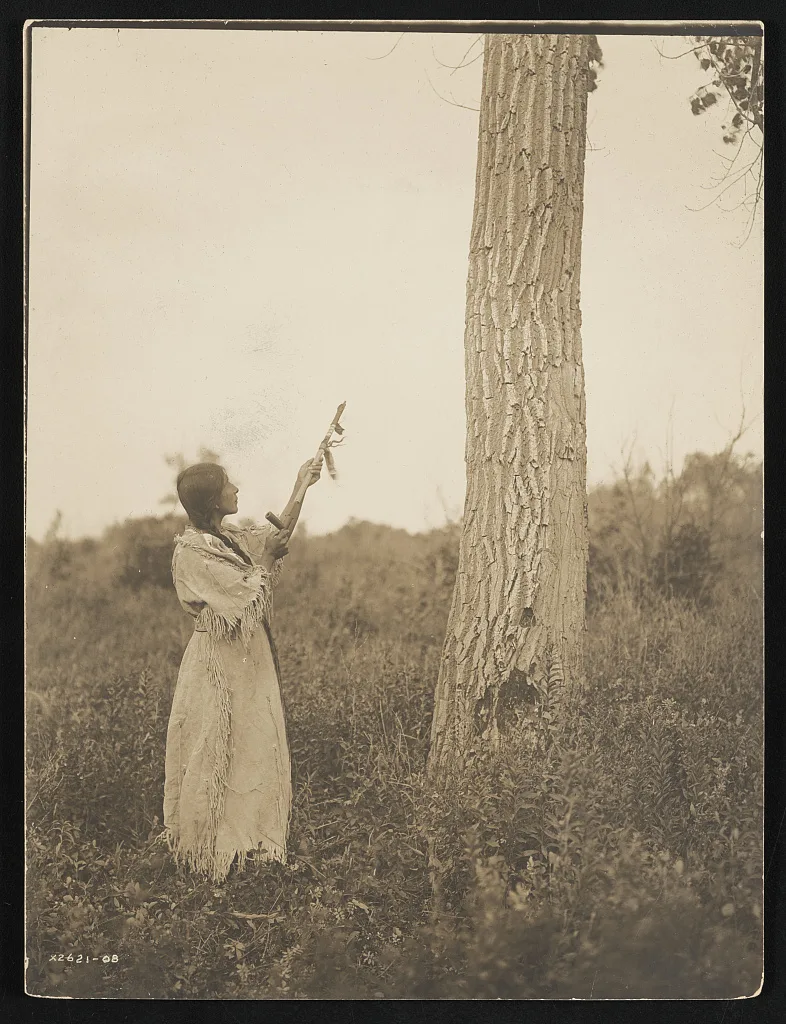 Offering the pipe, 1908