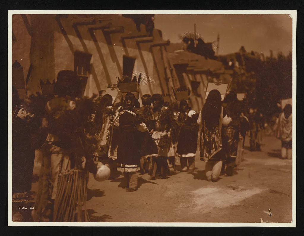St. Stephens Dance -- Acoma, New Mexico, Acoma, 1905