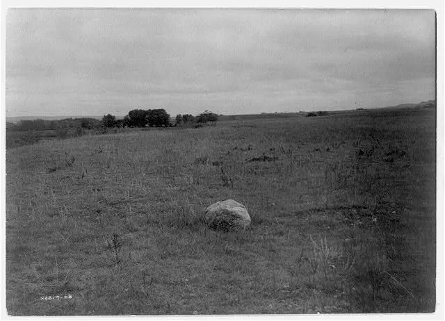 The mythic stone--Hidatsa, Missouri River Valley, North Dakota, 1908