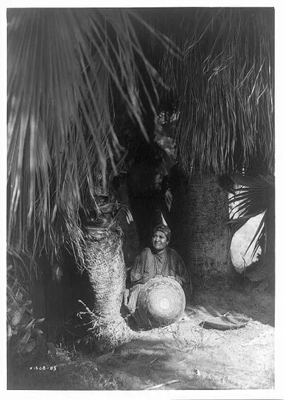 Under the palms--Cahuilla, 1905