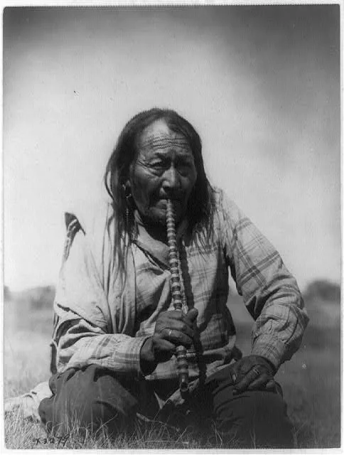 [Arapaho Indian smoking pipe], 1910
