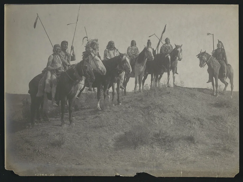 Watching for the signal, Montana, 1908