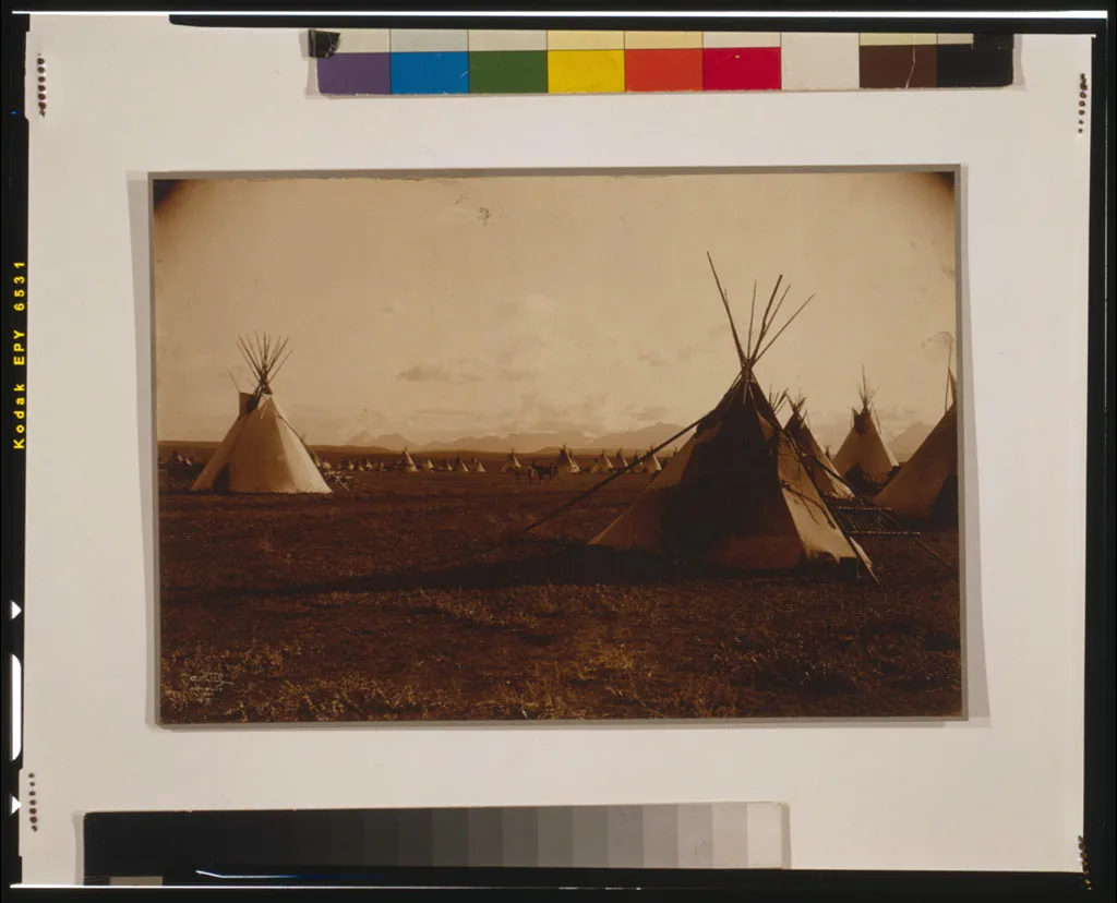 Piegan encampment, 1900