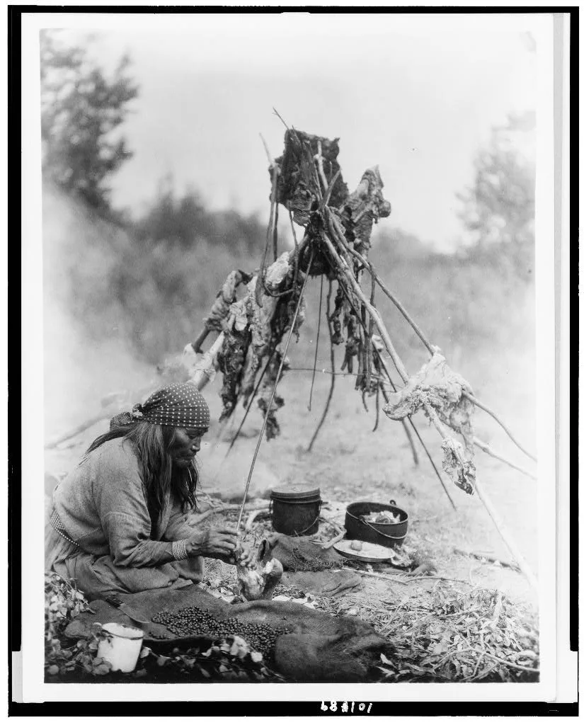 [A Sarsi kitchen], Alberta, 1927