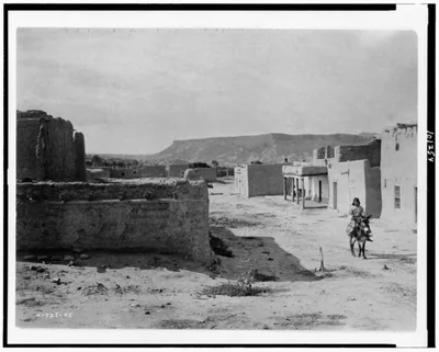 A street scene in San Ildefonso Pueblo, San Ildefonso Pueblo, New Mexico, 1905