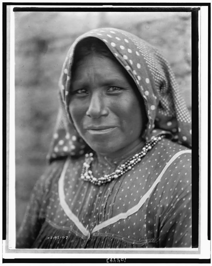 [Yaqui matron, head-and-shoulders portrait, facing slightly left,…, Arizona, 1907