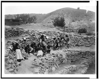 [Flute dancers at Tureva Spring (B)], Arizona, 1905