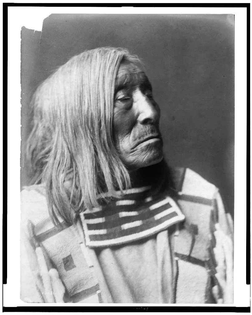 [Lone Tree, an Apsaroke Indian, head-and-shoulders portrait, facing…, 1908