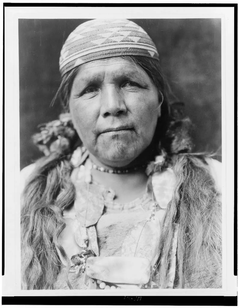 Principal female shaman of the Hupa, 1923