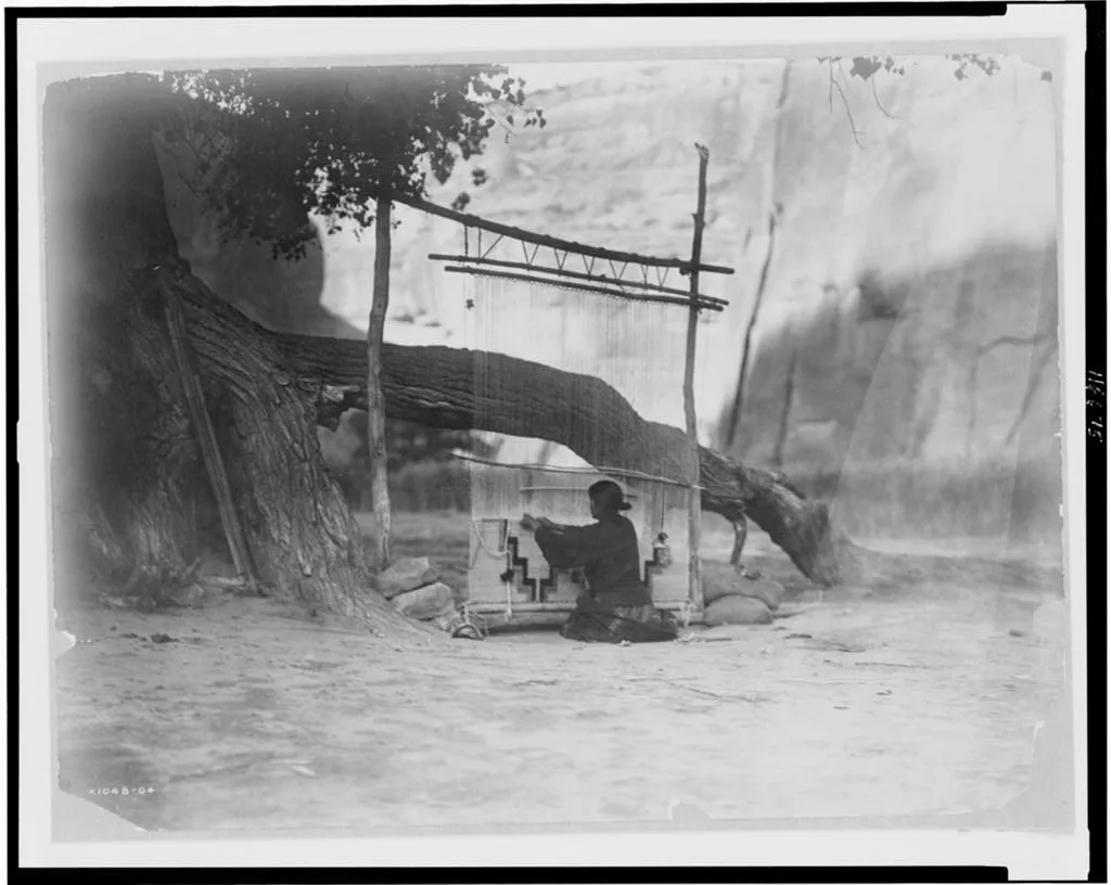 [The blanket weaver--Navaho], 1905