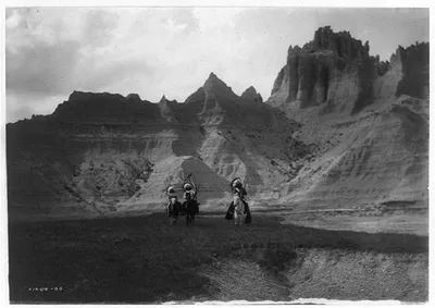 In the Bad Lands--Sioux, 1905