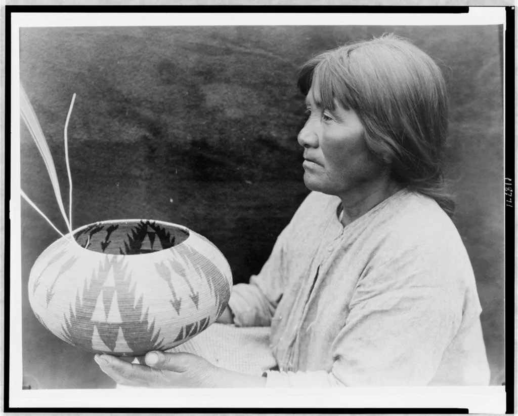 A Lake Mono basket-maker, 1924