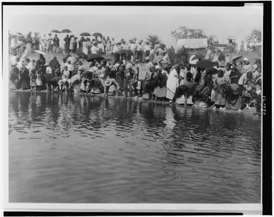 At the pool, animal dance--Cheyenne, Oklahoma, 1927
