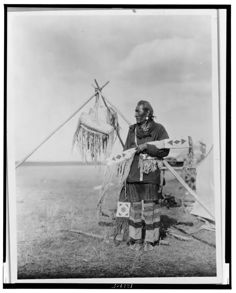 In a Blackfoot camp, 1927